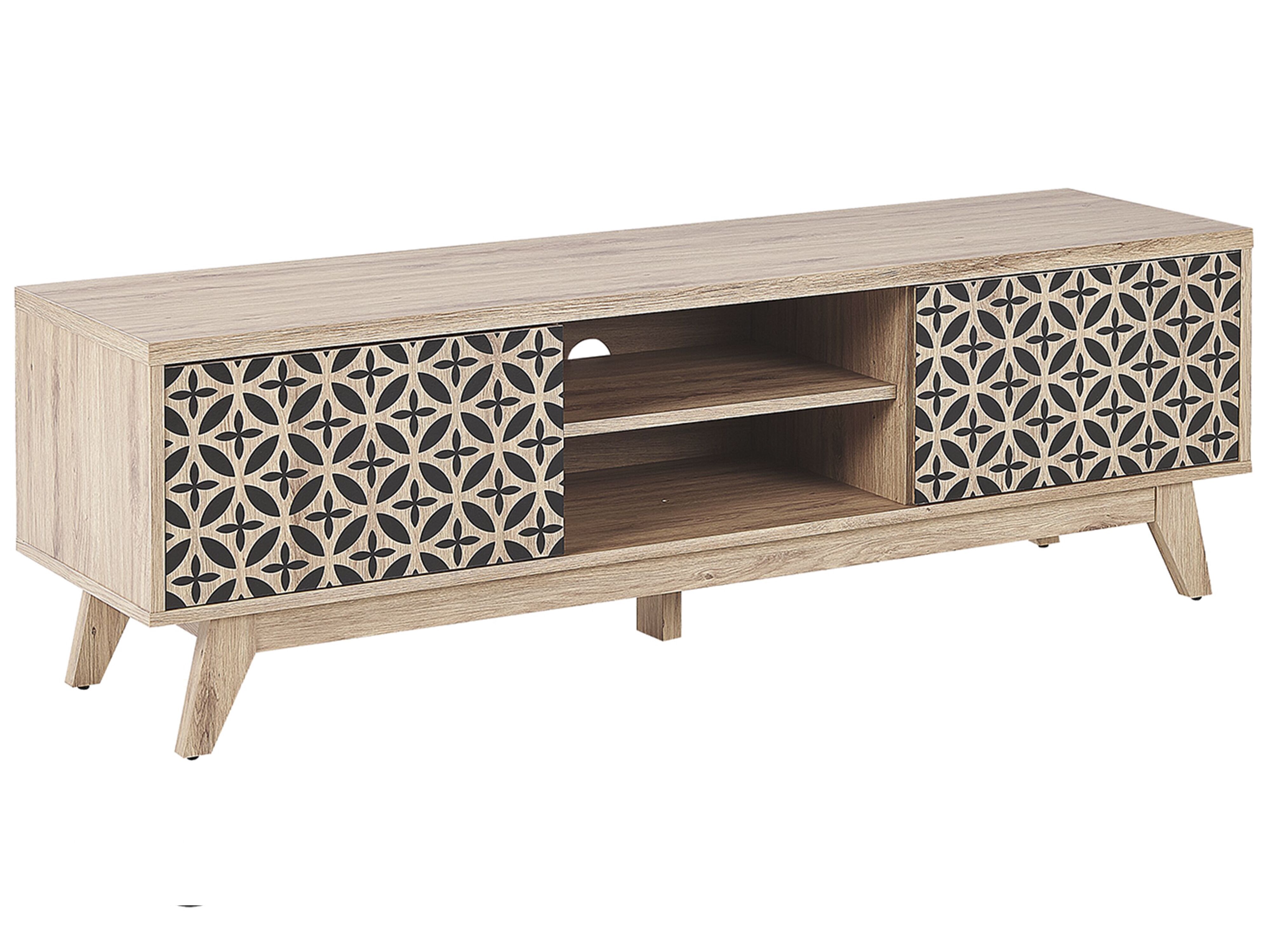 TV Stand PRESCOT Light Brown