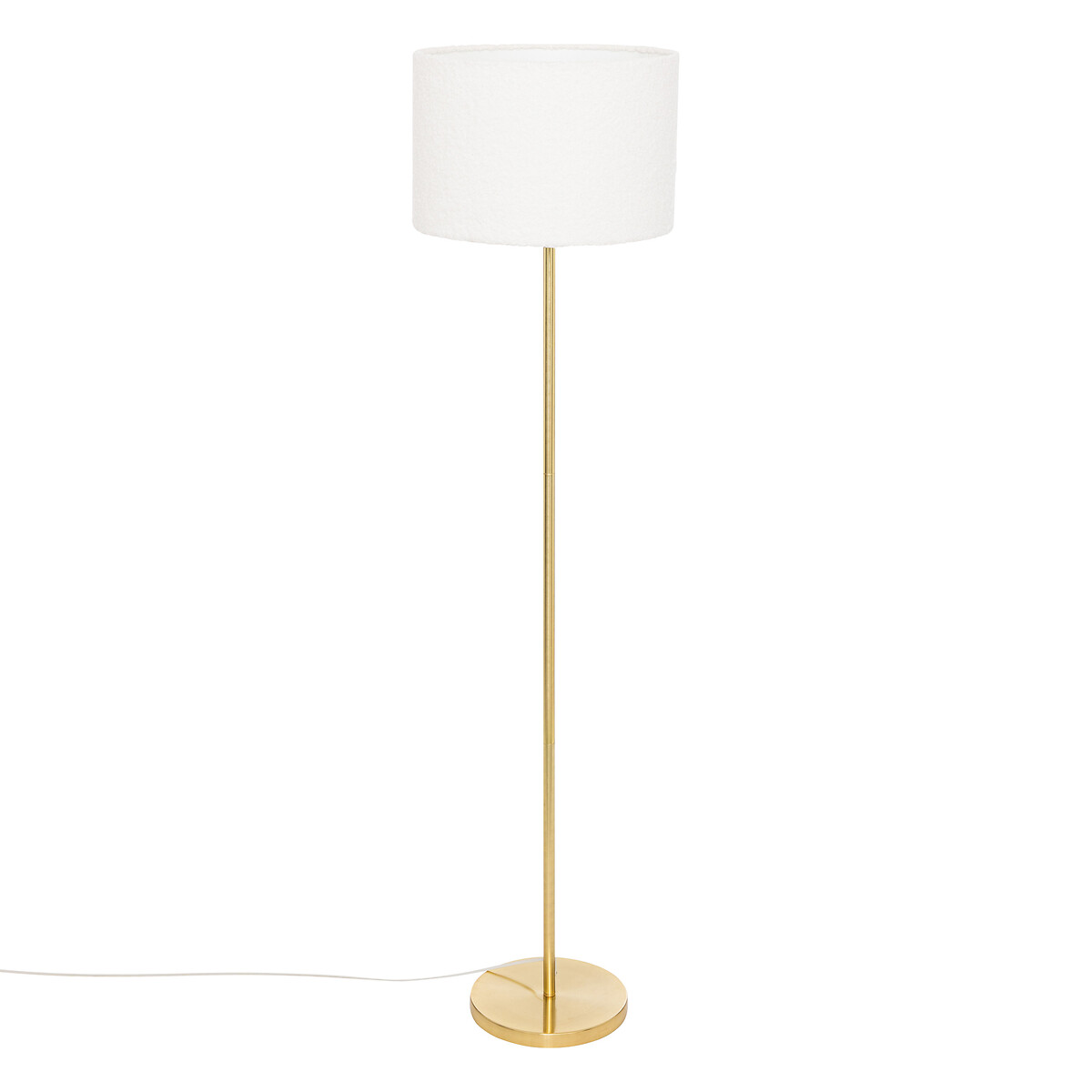 Upright floor lamp "Tina" Terry, gilded base, H.150 cm