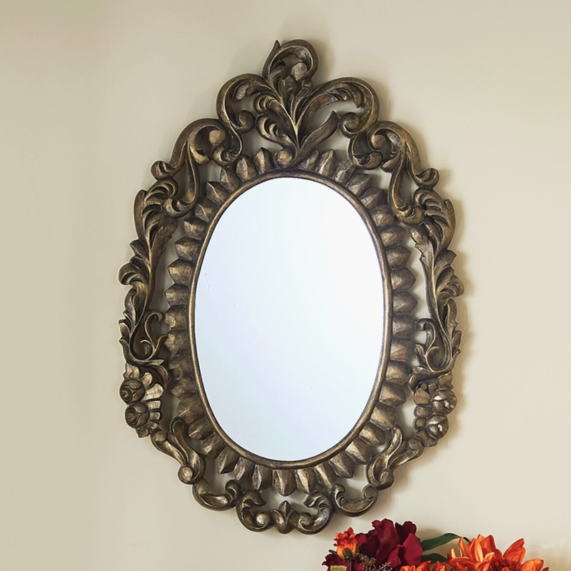 Carved Coraline Ornate Mirror - MIDNIGHT VELVET CATALOG