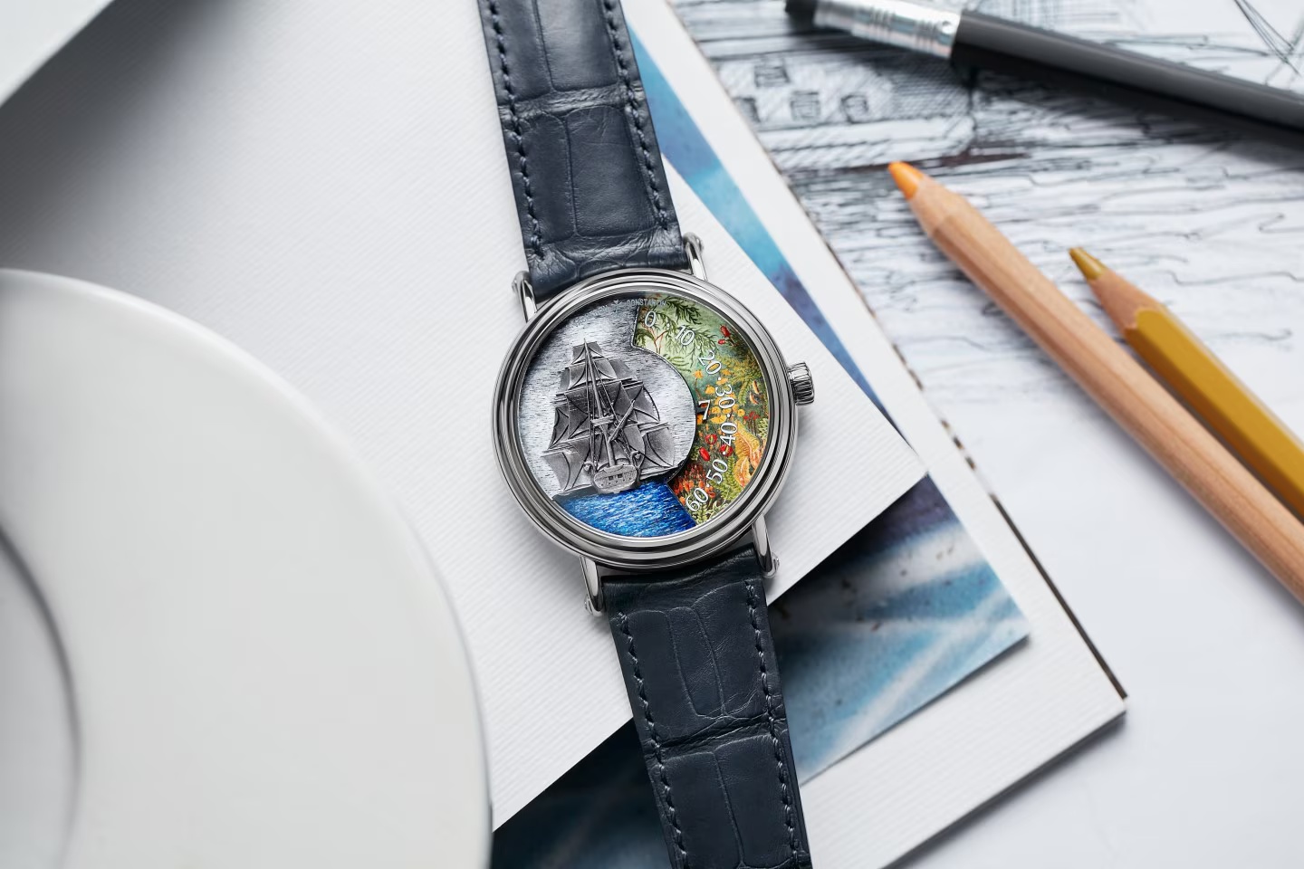Replica Watches Fake Vacheron Constantin Metiers d'Art Tribute to Explorer Naturalists – Detroit de Magellan Limited edition 41 MM PINK GOLD(1:1 replica) - House of Replica
