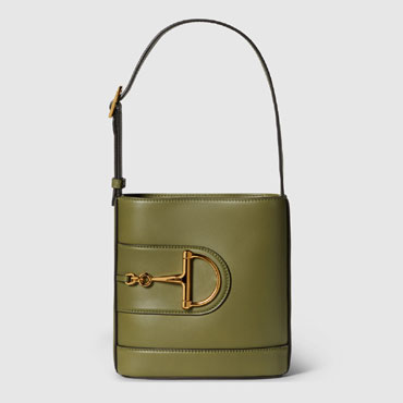 Gucci 73 mini bucket bag in green 833665