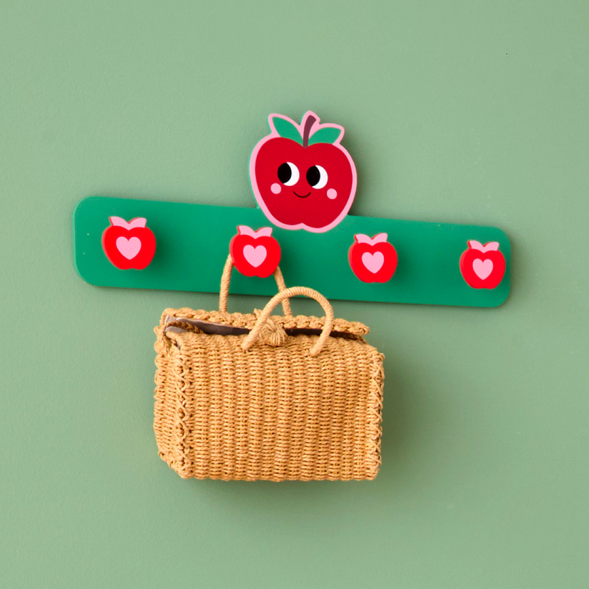 4-hook coat rack "Pomme d'amour" Atmosphera x Cha Cha Pop