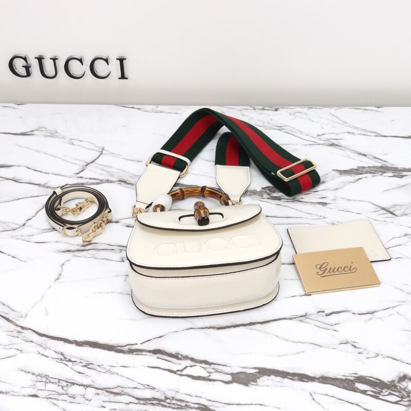 Replica Gucci Bamboo 1947 Patent White1:1High-quality replica