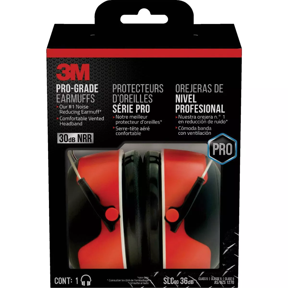 3M Pro-Grade 30 dB NRR Earmuff