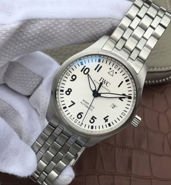Replica IWC XF Mark XVIII IW3270 White Dial SS Bracelet A2892 - Elite Watch Atelier