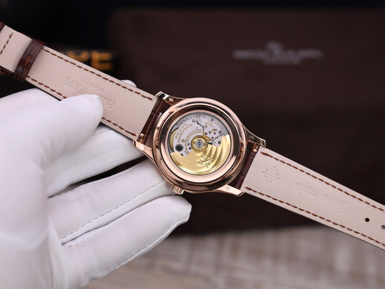 Patek Philippe 5205R 18K Rose Gold Wrapped Replica Watch 40mm - Top club