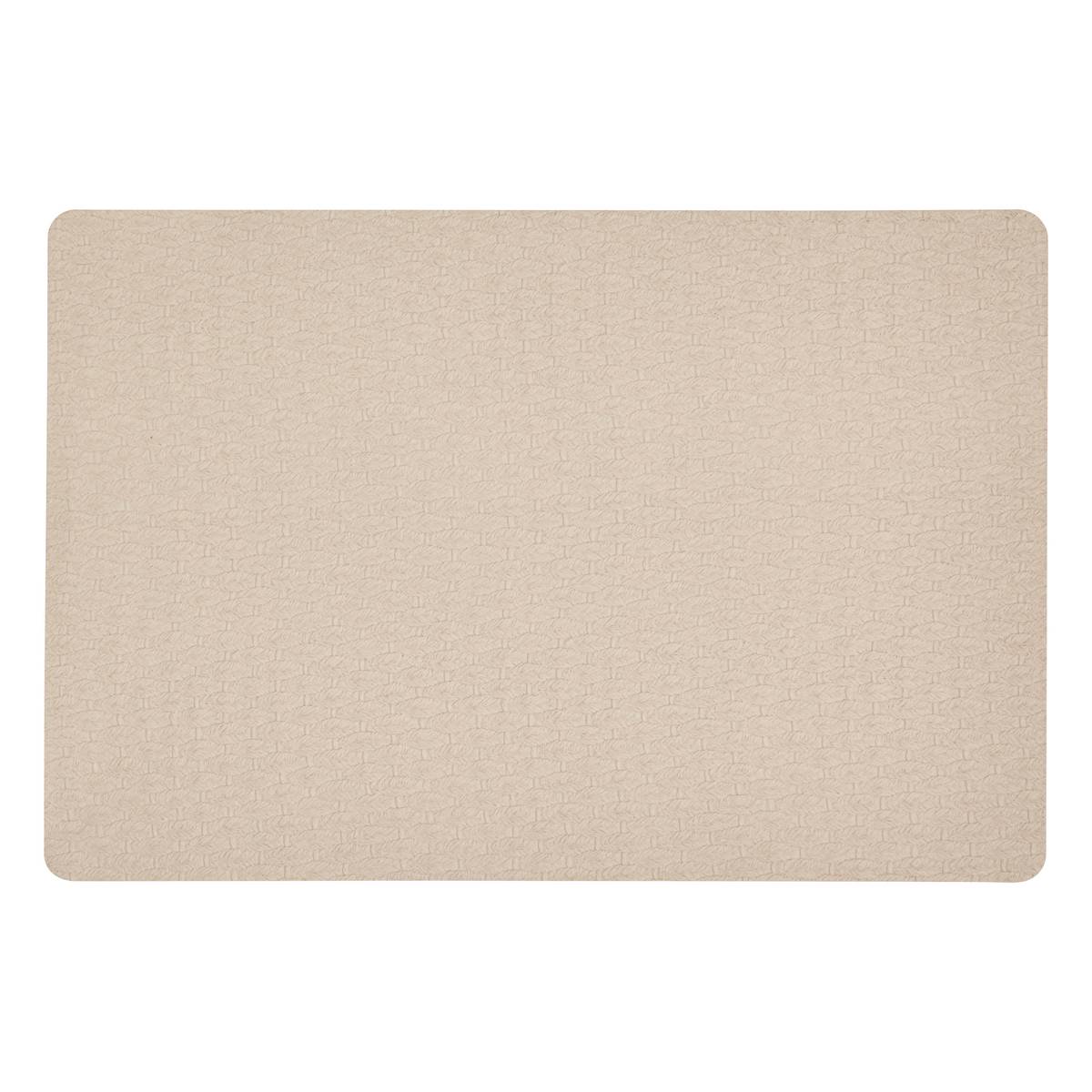 Placemat "Ely" PU - Polyurethane, 49x33 cm, Beige