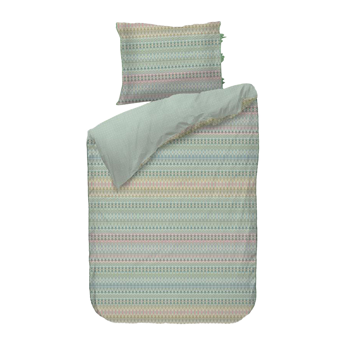 Pip Studio Ashanti Dekbedovertrek 140 x 200/220 cm - Groen