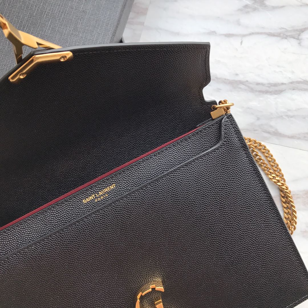 CASSANDRA MONOGRAM CLASP BAG IN OSTRICH1:1High-quality replica