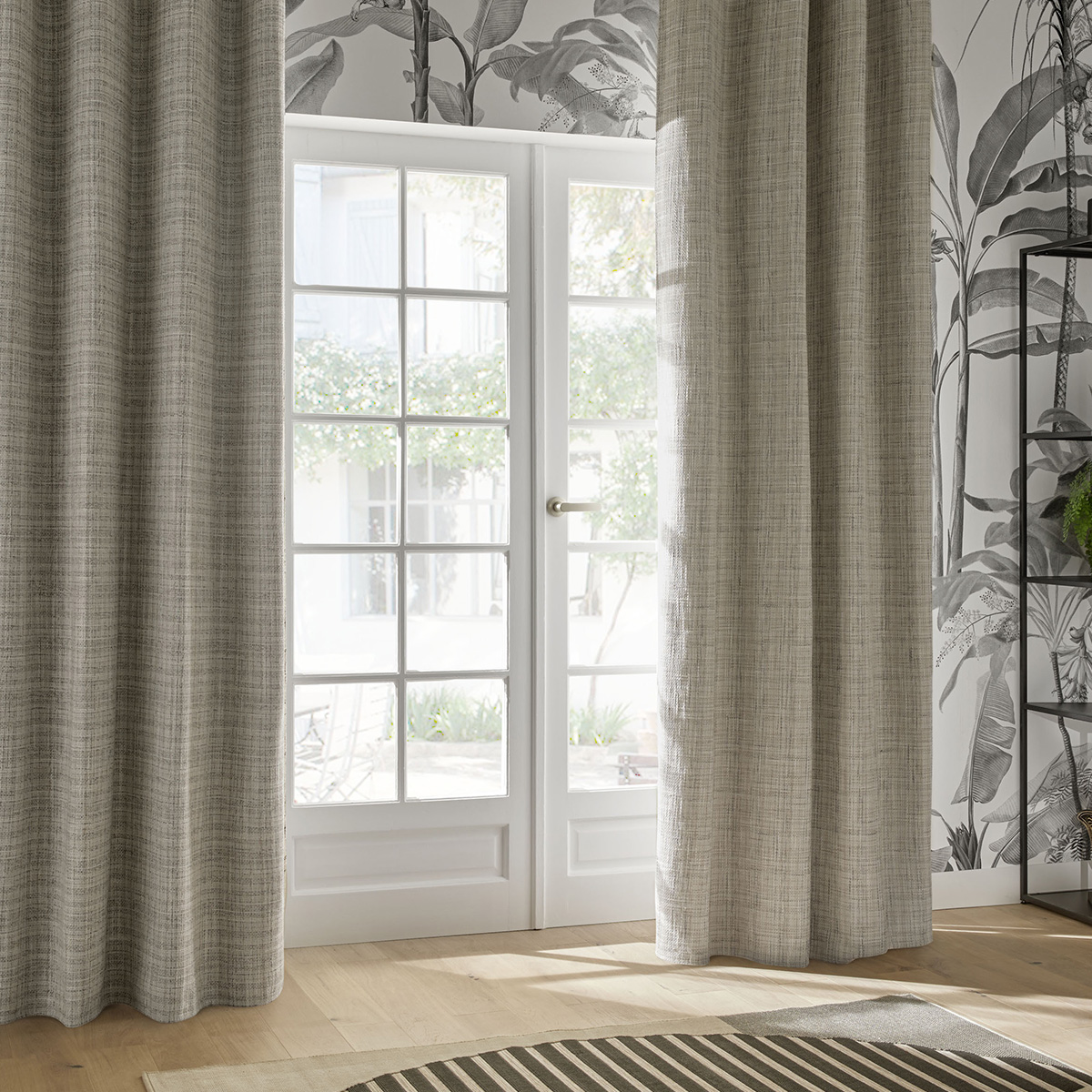 "Seth" Blackout curtain Light grey, 140x260 cm