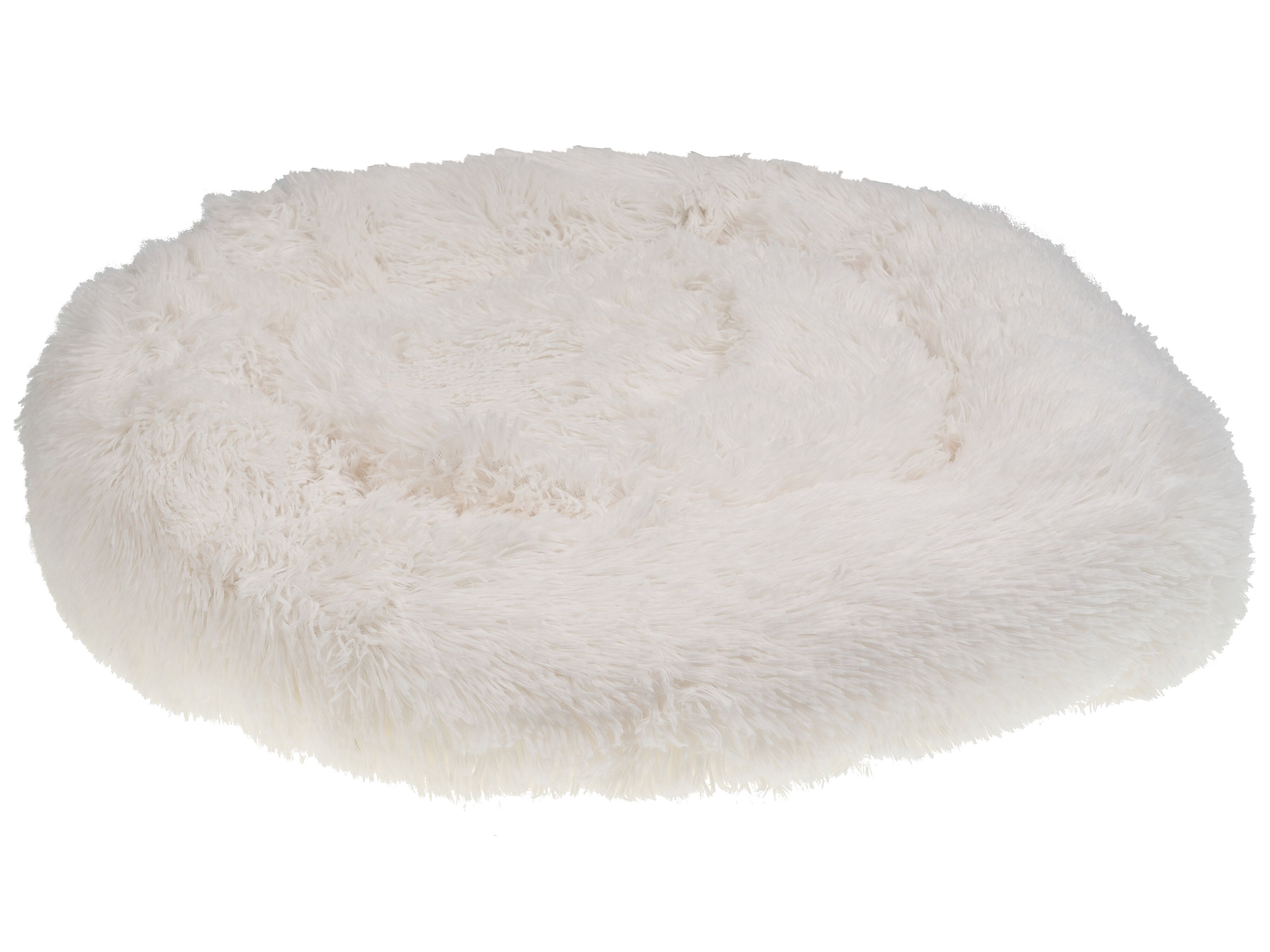 Pet Bed KULU Faux Fur Off-White