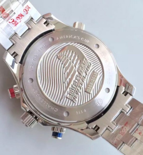 Replica Omega Seamaster 300m Diver Black Dial Black Inner Bezel SS Bracelet A7753 - Top club