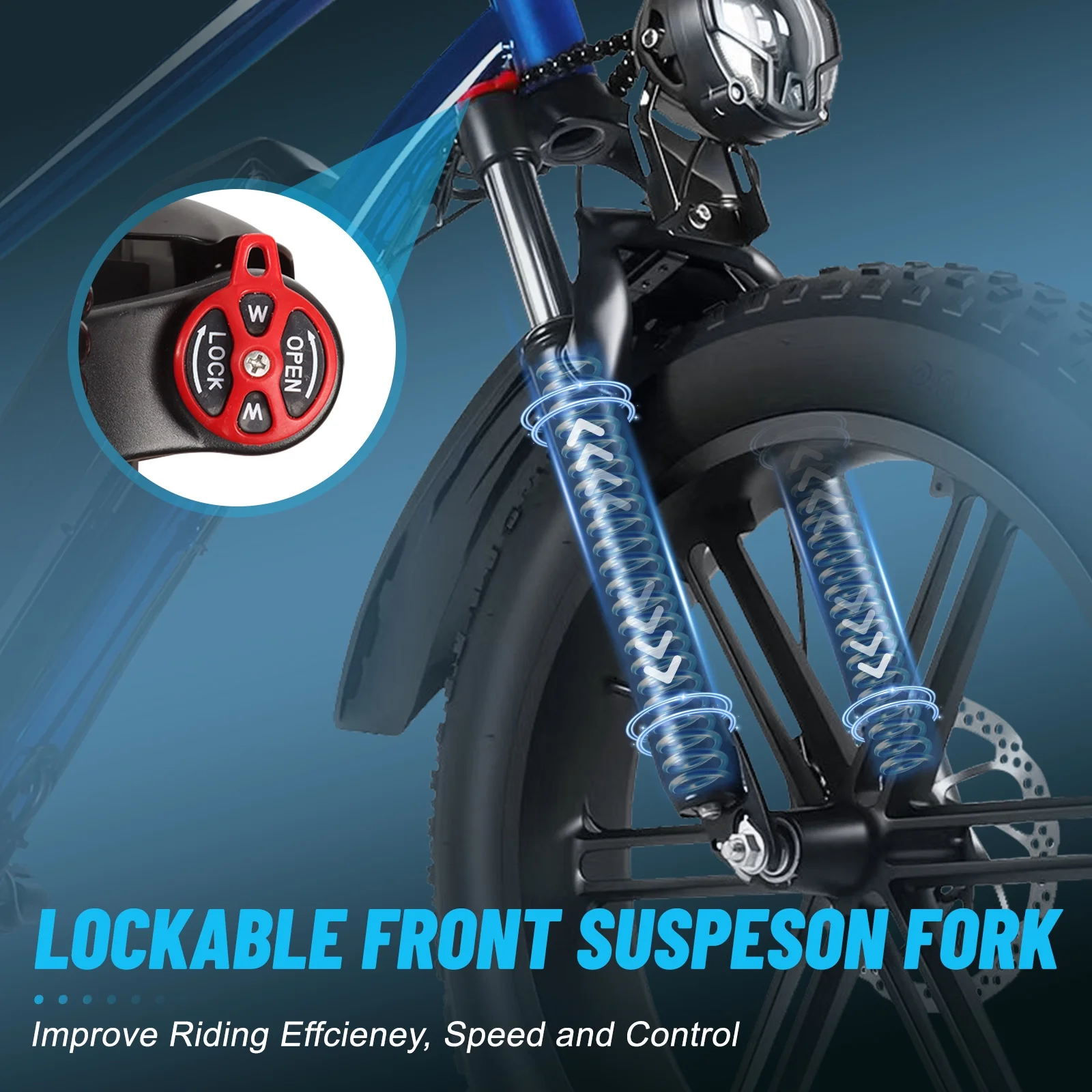 Hipatoo 26" Electric Bike 500W 20MPH E-bike, 36V 10.4Ah Battery, Ebike for Adults, E Bike UL2849 - Image 38