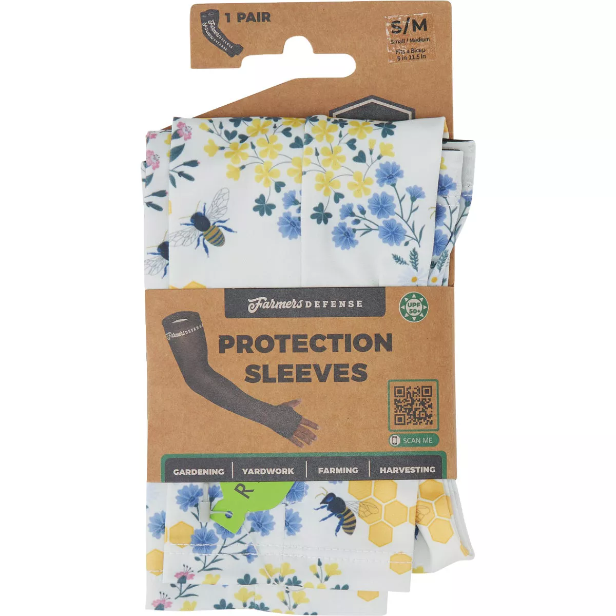 Farmers Defense Cream Save the Bees Protection Sleeves, Small/Medium