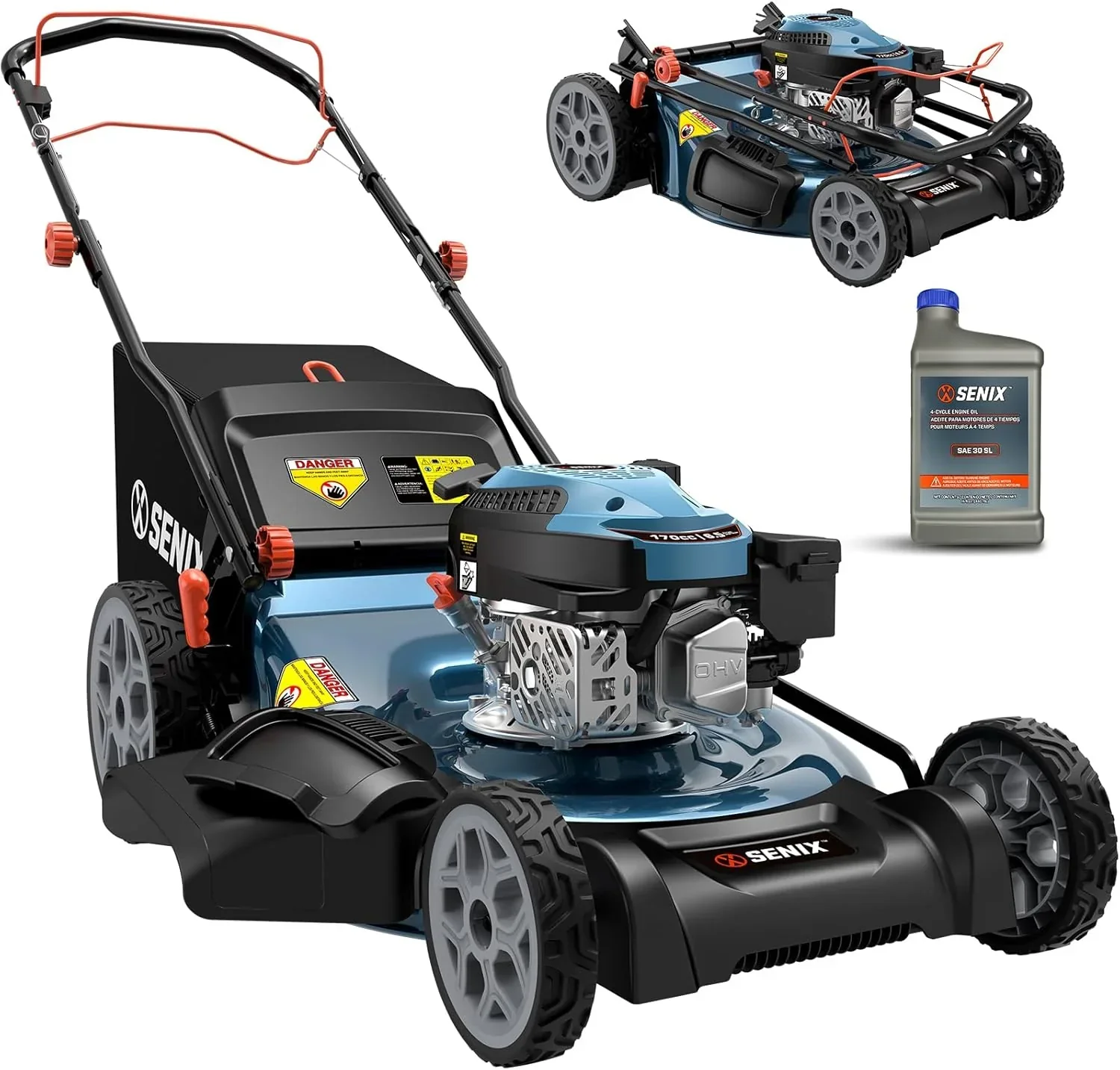 SENIX Gas Lawn Mower, 20 inch 144 cc 4-Cycle - GCJ-LSPG-L4 - Image 2 SENIX Gas Lawn Mower, 20 inch 144 cc 4-Cycle - GCJ-LSPG-L4 - Image 2