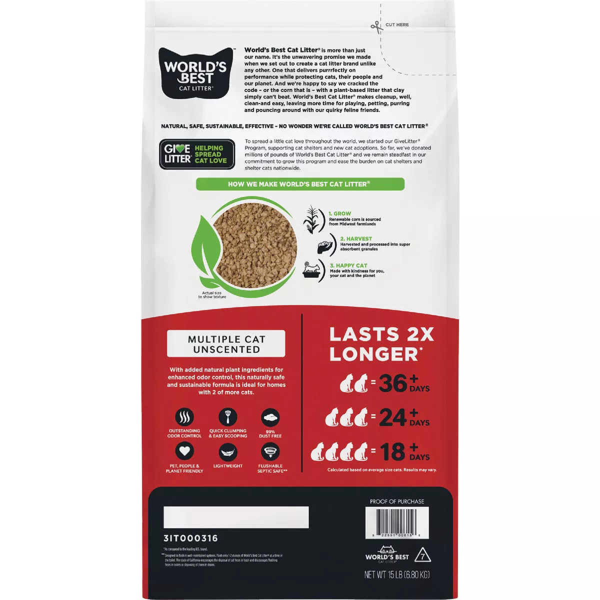 Kent World's Best Cat Litter 8 Lb. Cat Litter