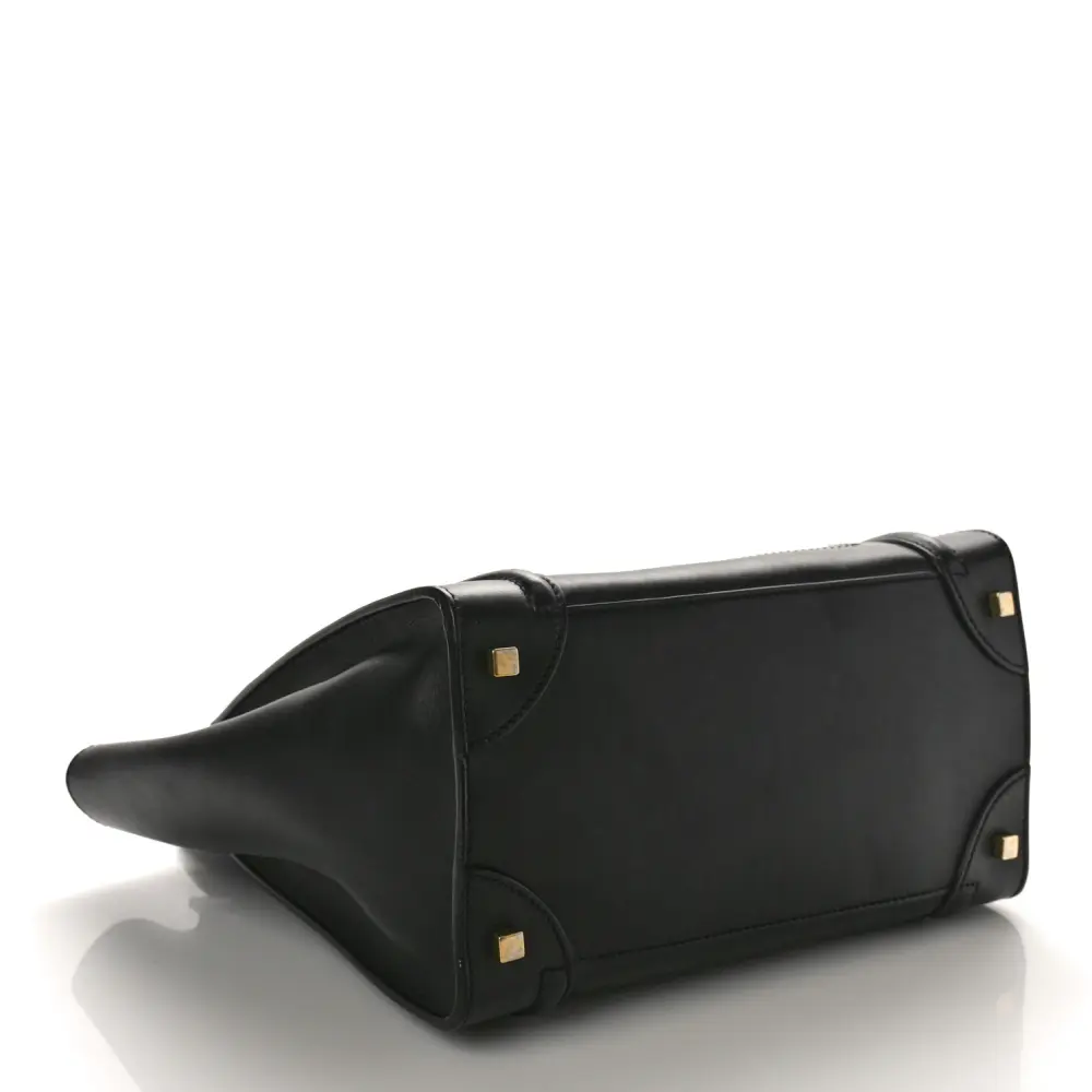 Replica Handbags That Shine: Celine Black Smooth Calfskin Mini Bag1:1High-quality replica