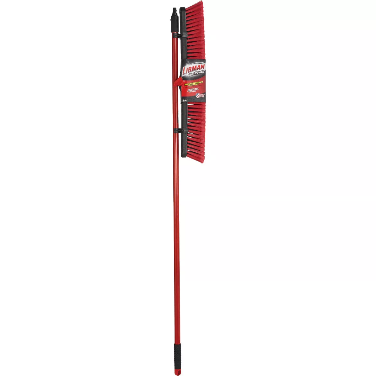 Libman 24 In. W. x 64 In. L. Steel Handle Multi-Surface Medium Sweep Push Broom
