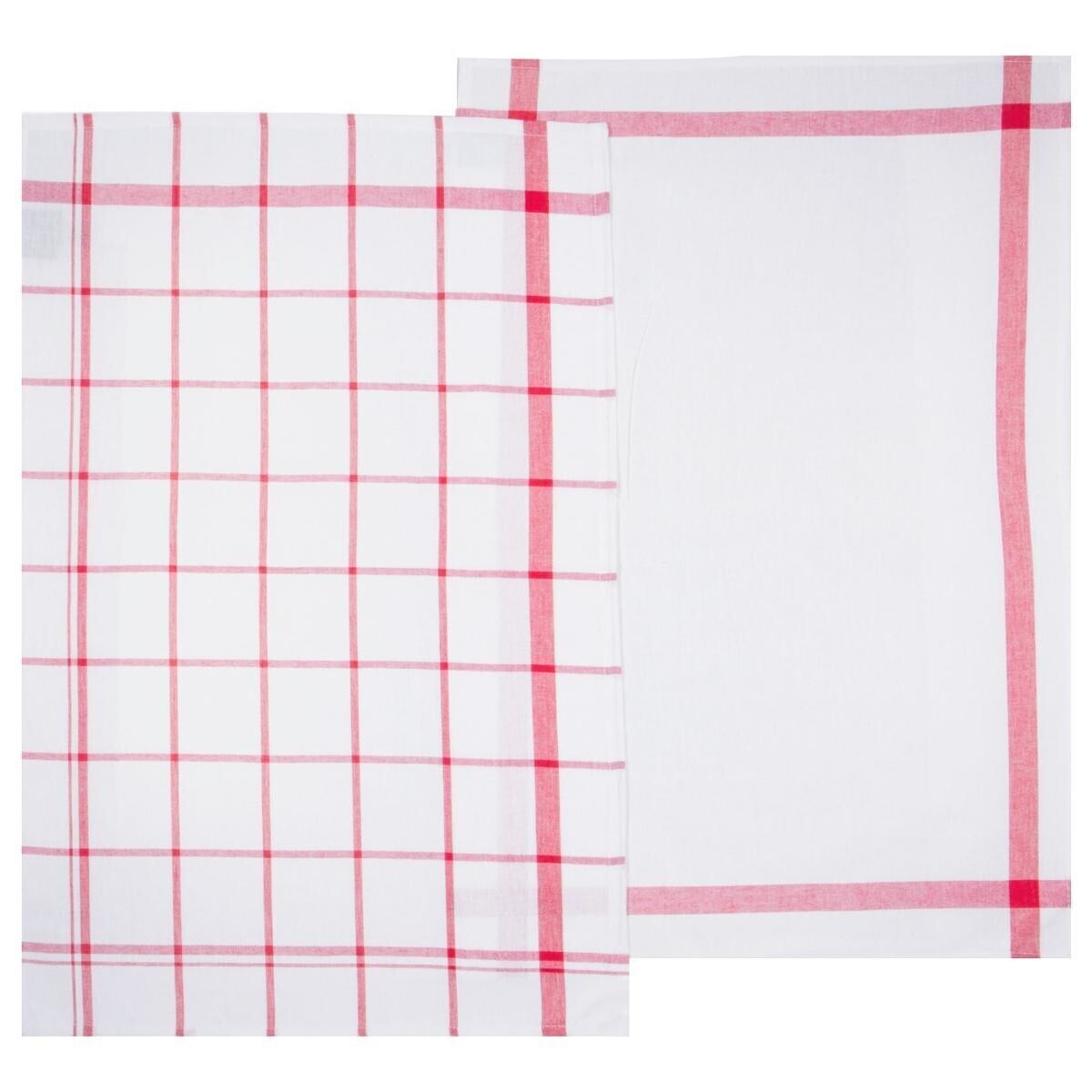 Set of 2 tea towels cotton Red, 45x70 cm