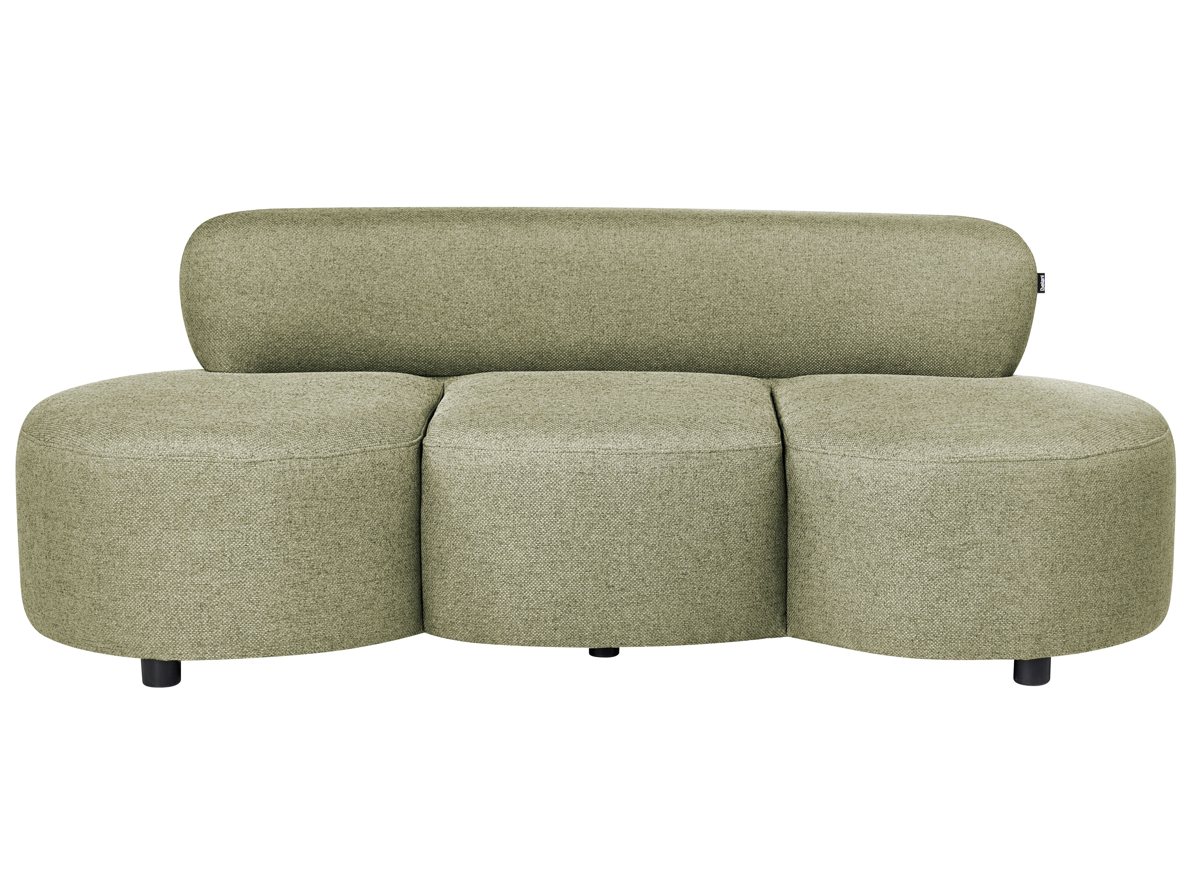 Sofa 3 Seater BLAVAND Fabric Olive Green