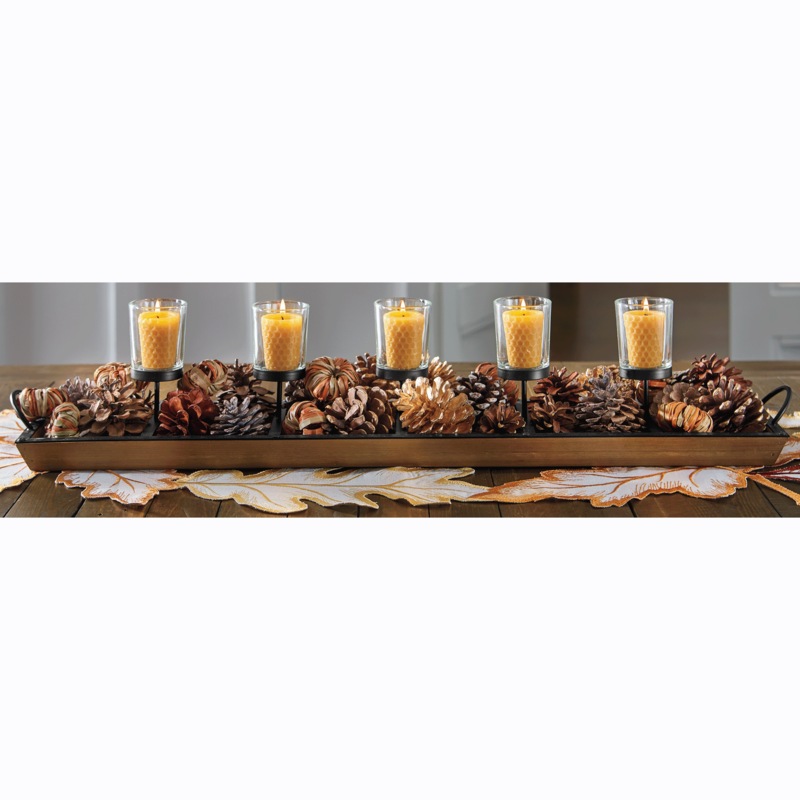 5-Light Candleholder Tray - MIDNIGHT VELVET CATALOG