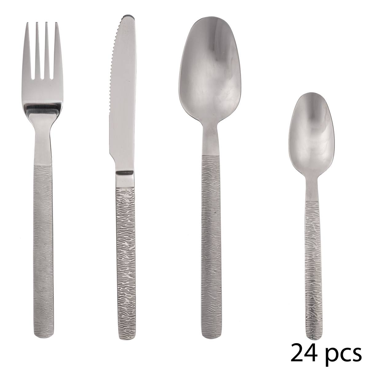 24-piece cutlery set "Jungle" Silver