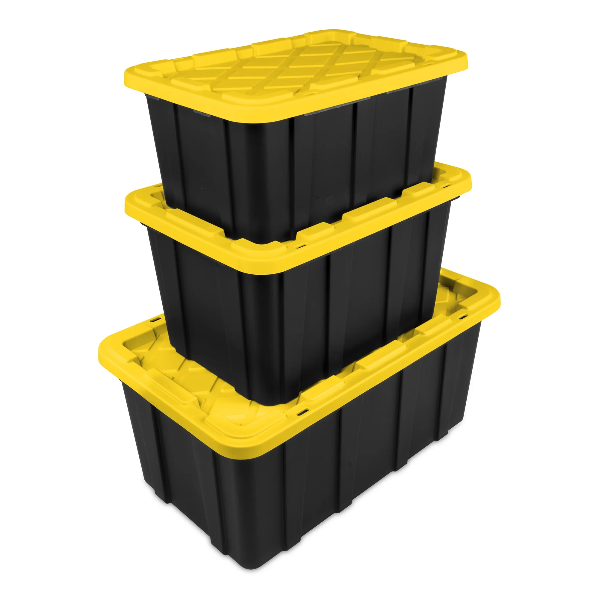 Sterilite 17 Gal Industrial Stackable Storage Tote Lidded Container, 6 Pack - Image 10