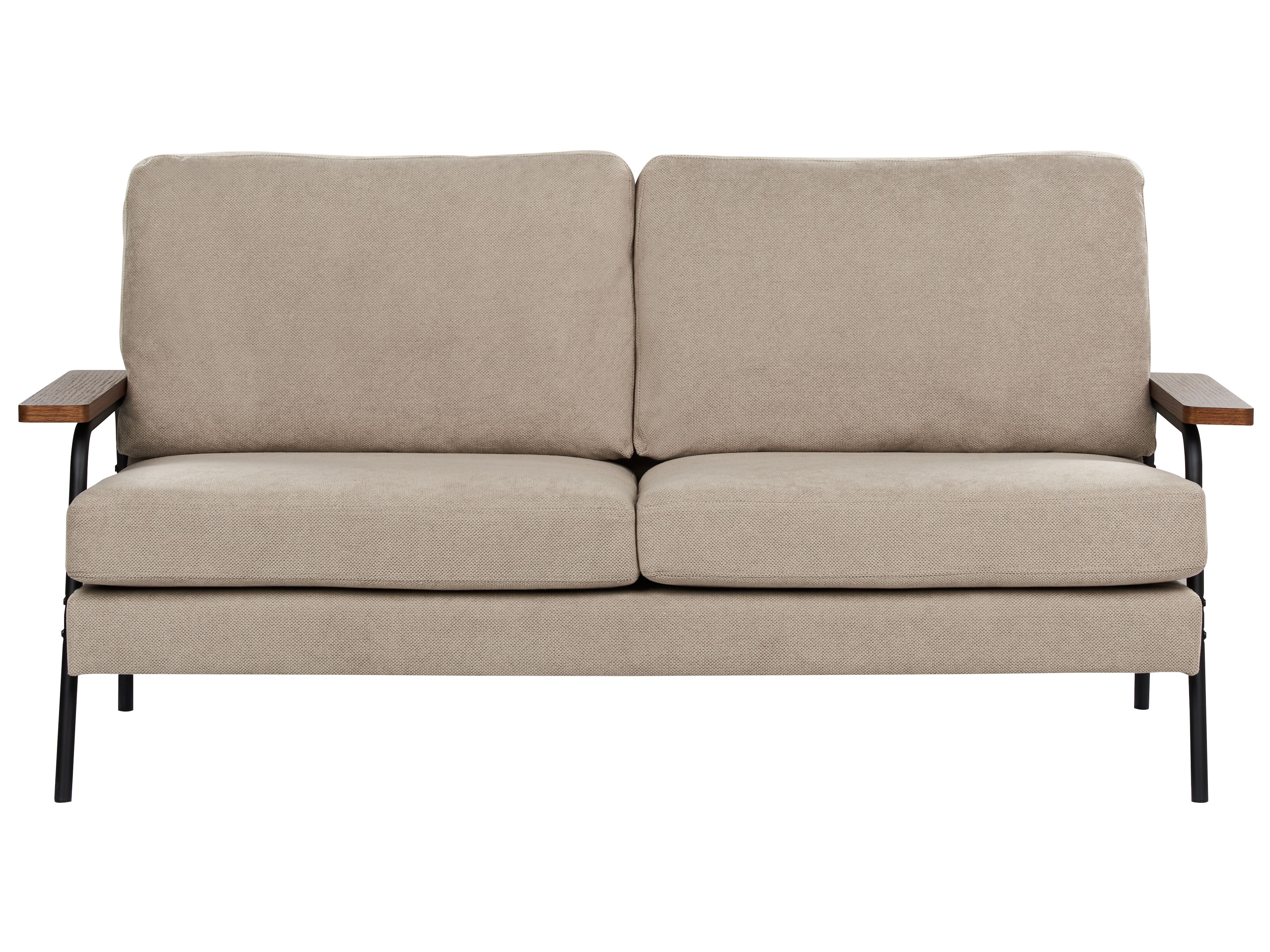 Sofa 3 Seater AKRANES Fabric Taupe