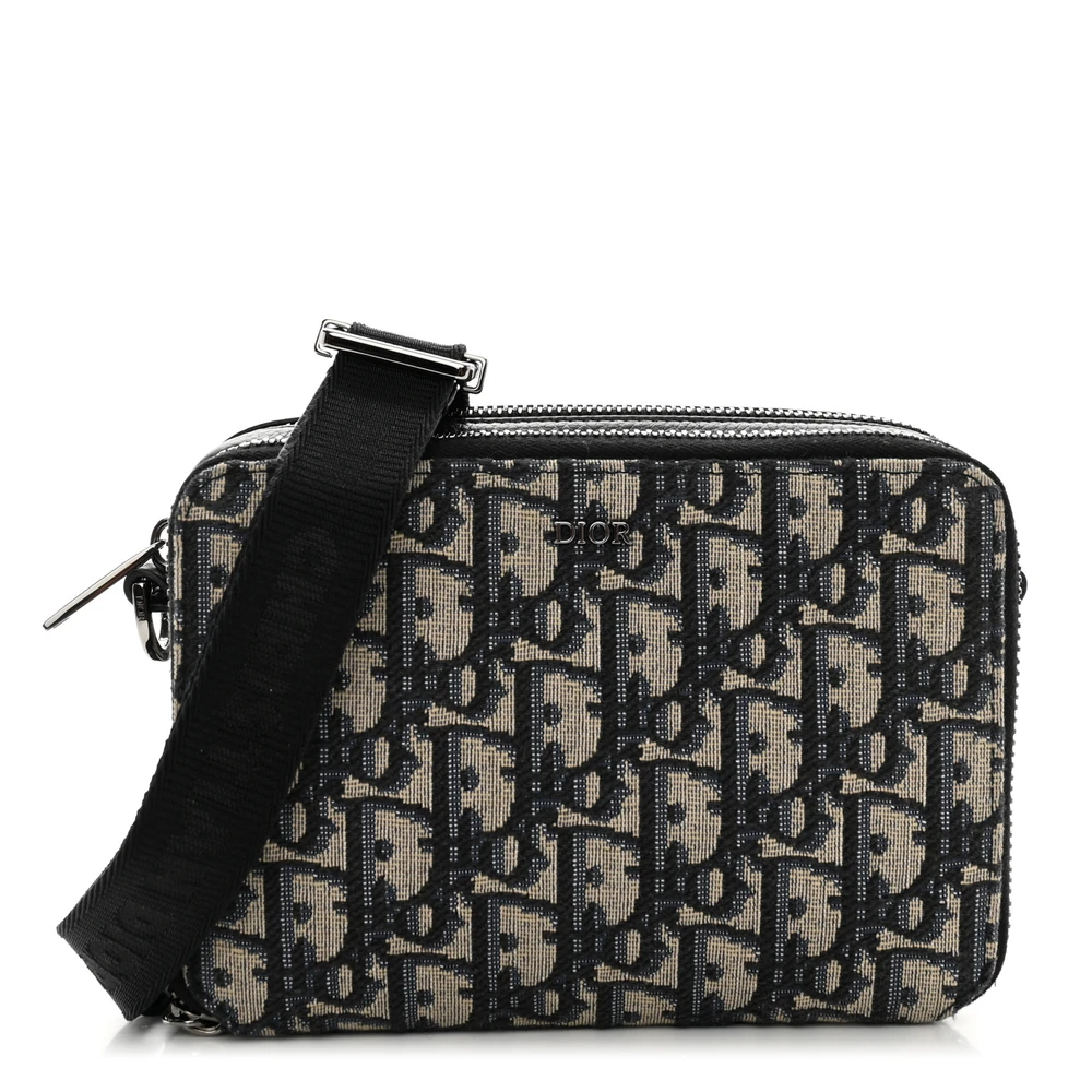 Get Dior Navy Oblique Canvas Mini Pouch – Superfake Perfection