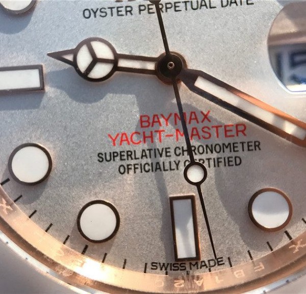 Replica Rolex Yacht-Master 116655 RG White Dial White Ceramic Rubber Strap A2824 - Top club