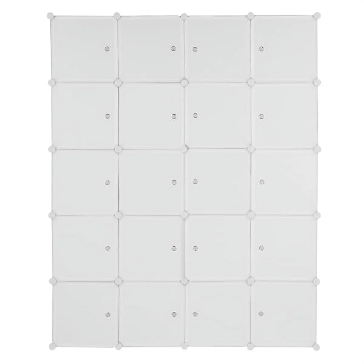20 Cube Wardrobe Closet Portable Cube Storage with Doors & Hanging Baby Wardrobe Children Cabinet Plastic