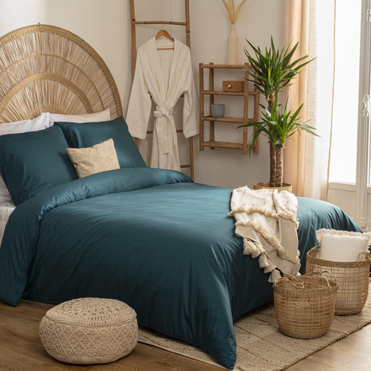 Pillowcase, cotton White, 50x70 cm