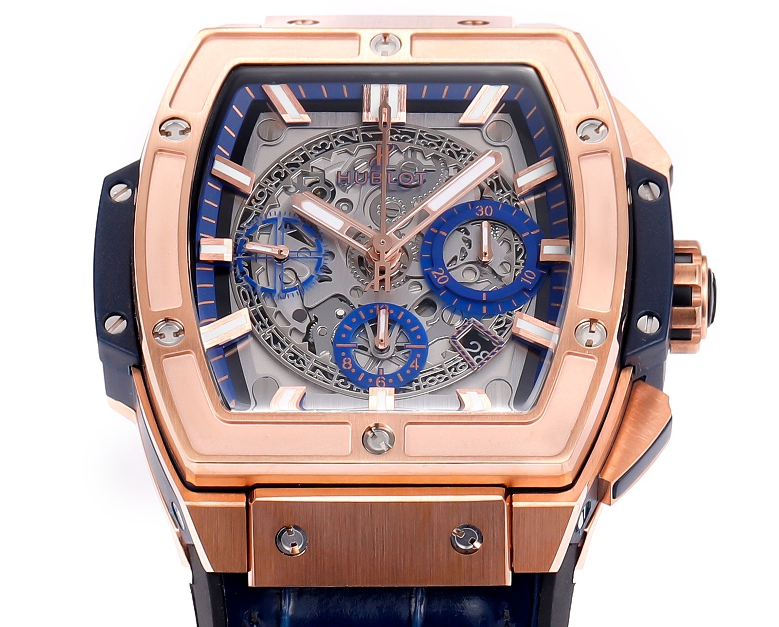 Hublot SPIRIT OF BIG BANG Chronograph, 45 mm Textured rubber strap(1:1 replica) - Elite Watch Atelier