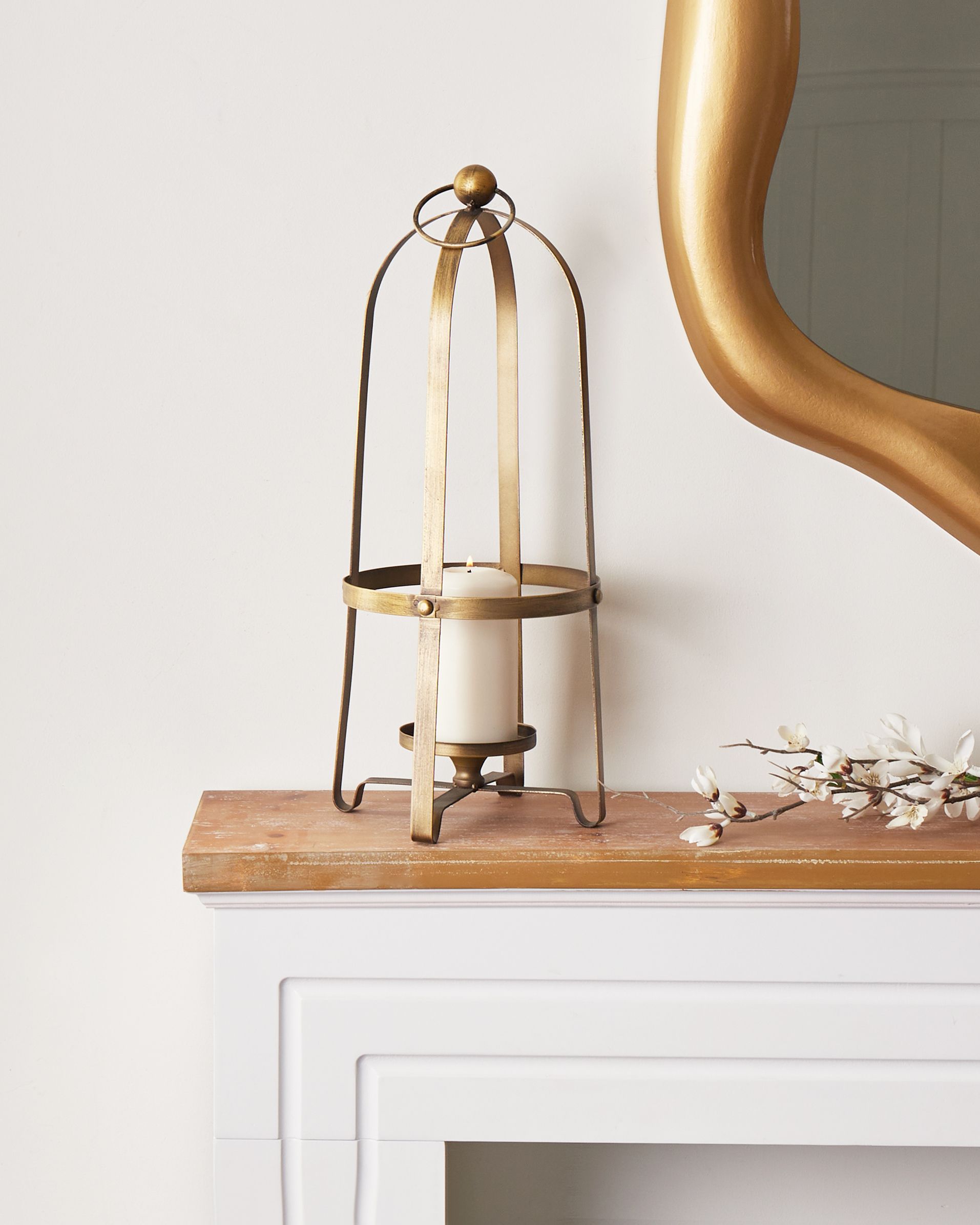 Candle Holder MARAWI Metal 48 cm Gold