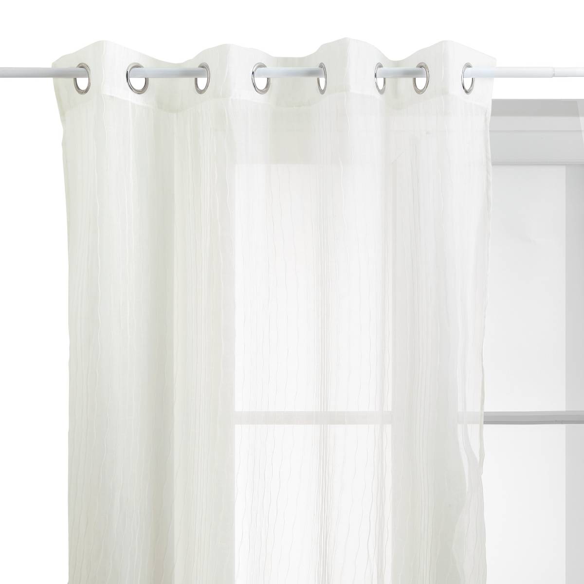 "Mila" Sheer Curtain White, 240x140 cm