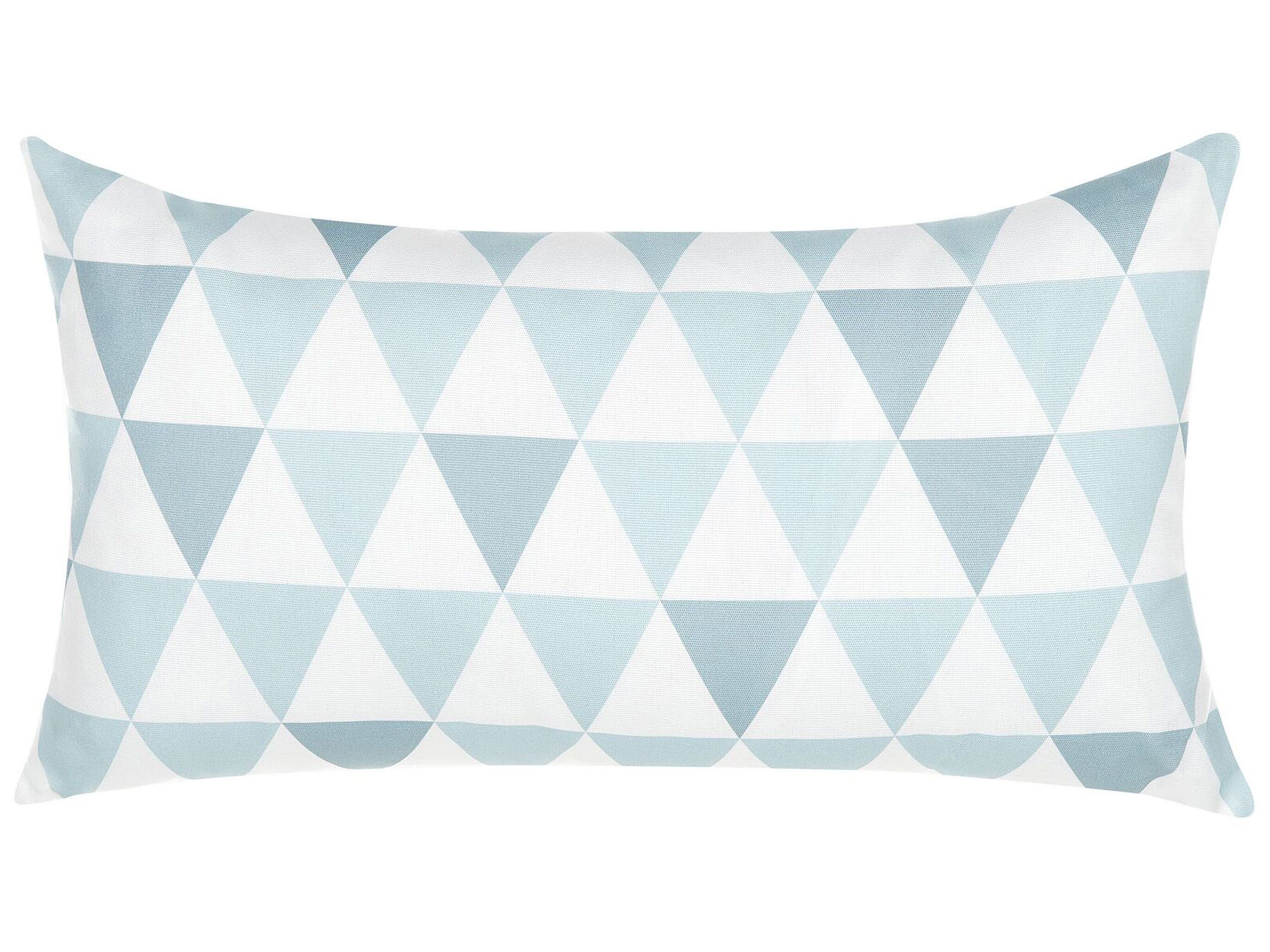 Patio Cushion TRIFOS Geometric Pattern 40 x 70 cm Blue