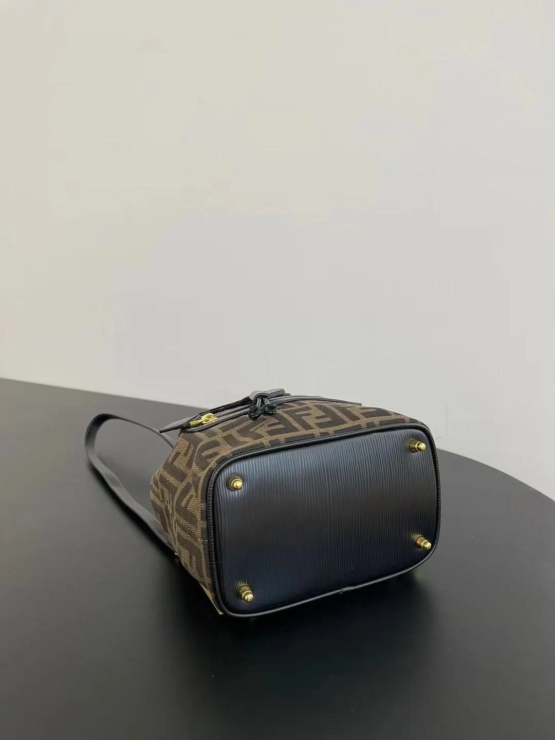Elegant Fendi Mini Backpack With Iconic FF Pattern And Gold - Tone Hardware 185 - Replicaclubs
