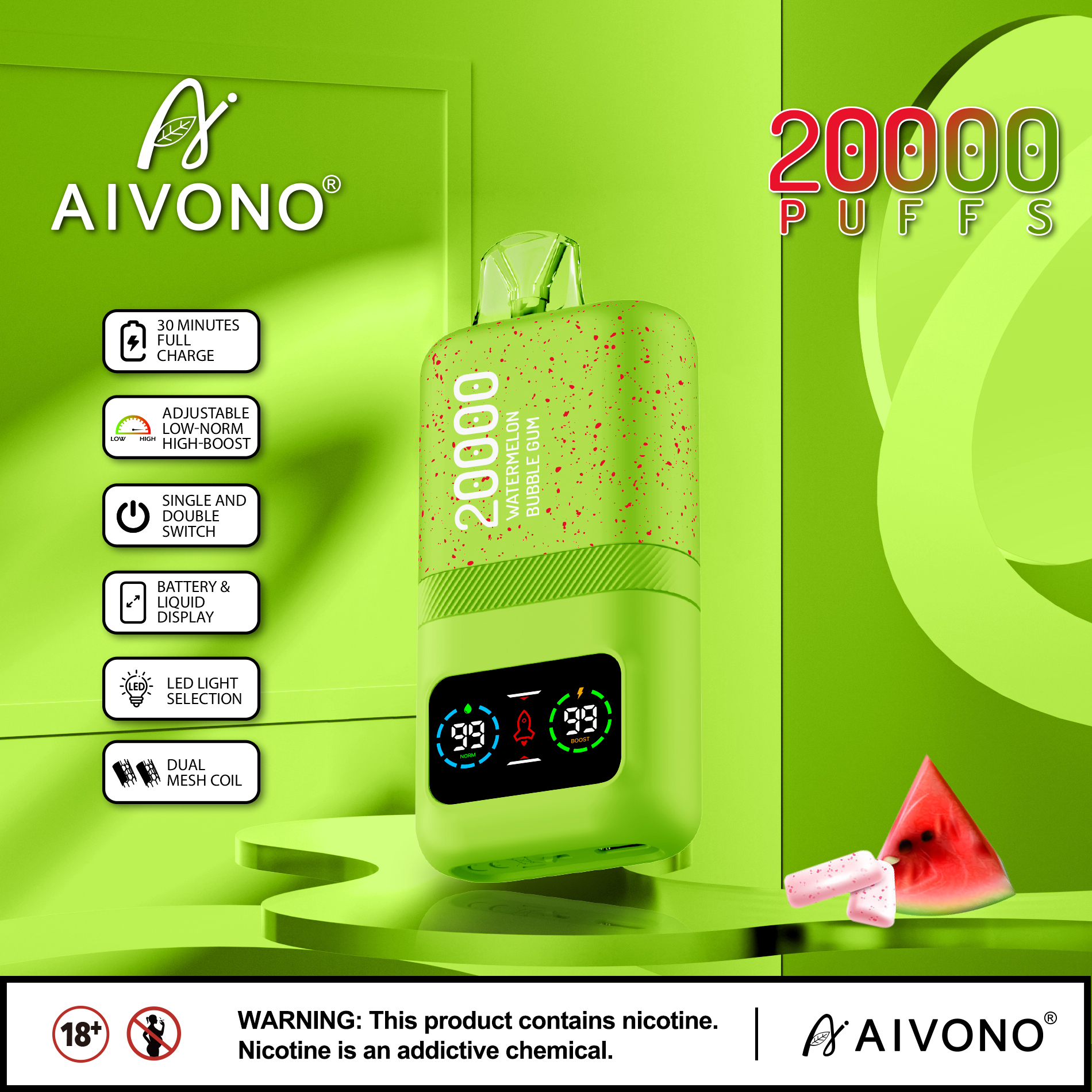 AIVONO AIM MAGIC 20000 Puffs Disposable Vape