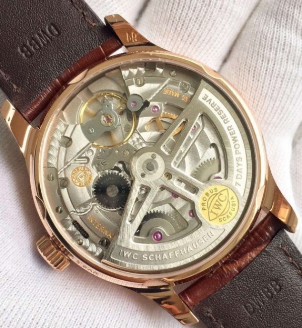 Replica IWC ZF Portuguese IW500701 RG White Dial Leather Strap A52010 - Top club