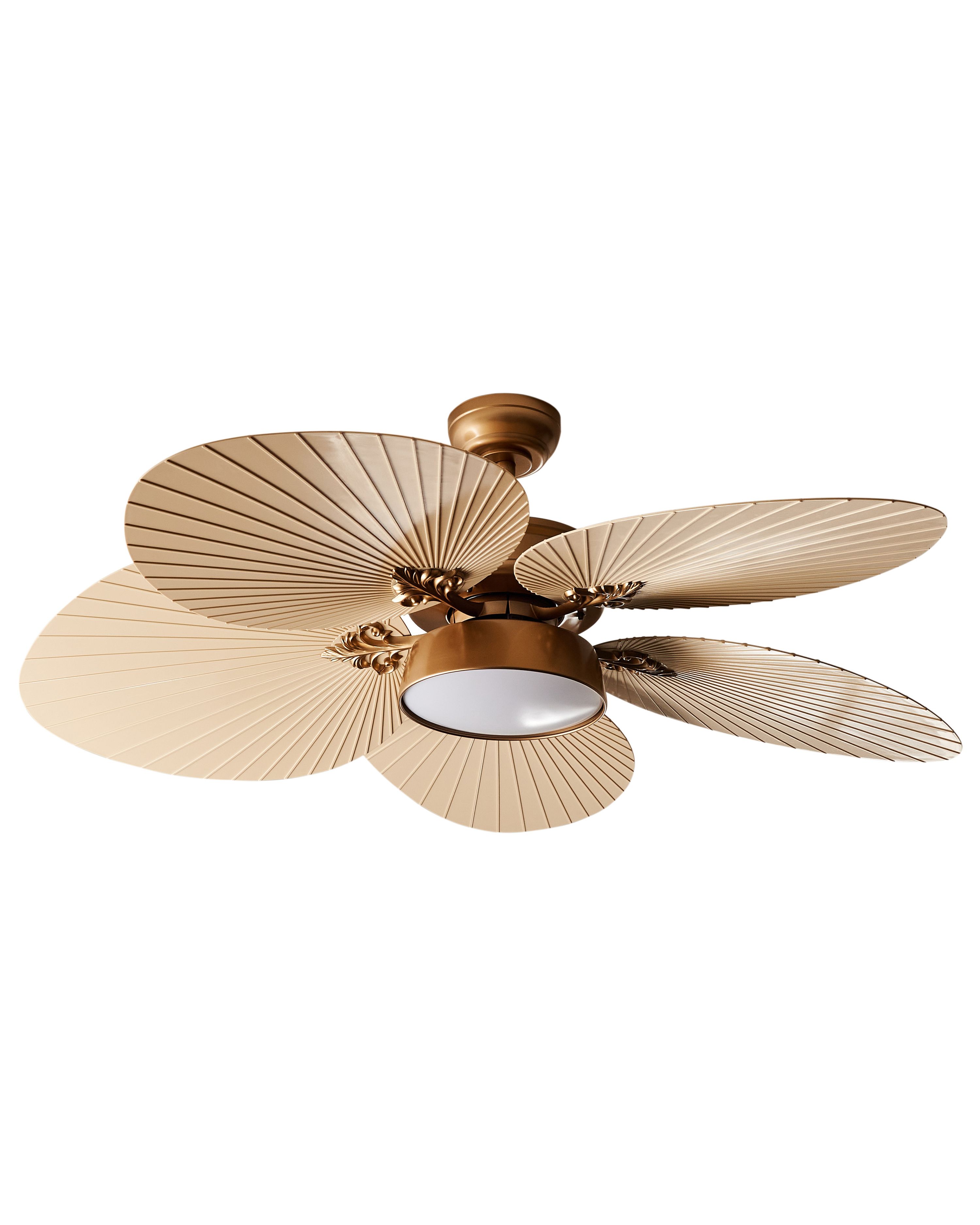 Ceiling Fan with Light BORMEJO with Remote LED Gold