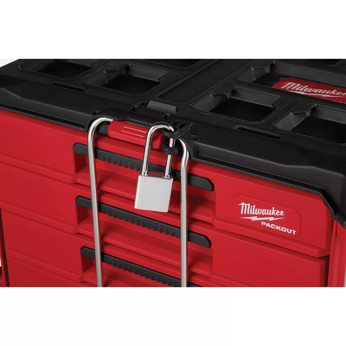 Milwaukee PACKOUT 4-Drawer Tool Box, 50 Lb. Capacity
