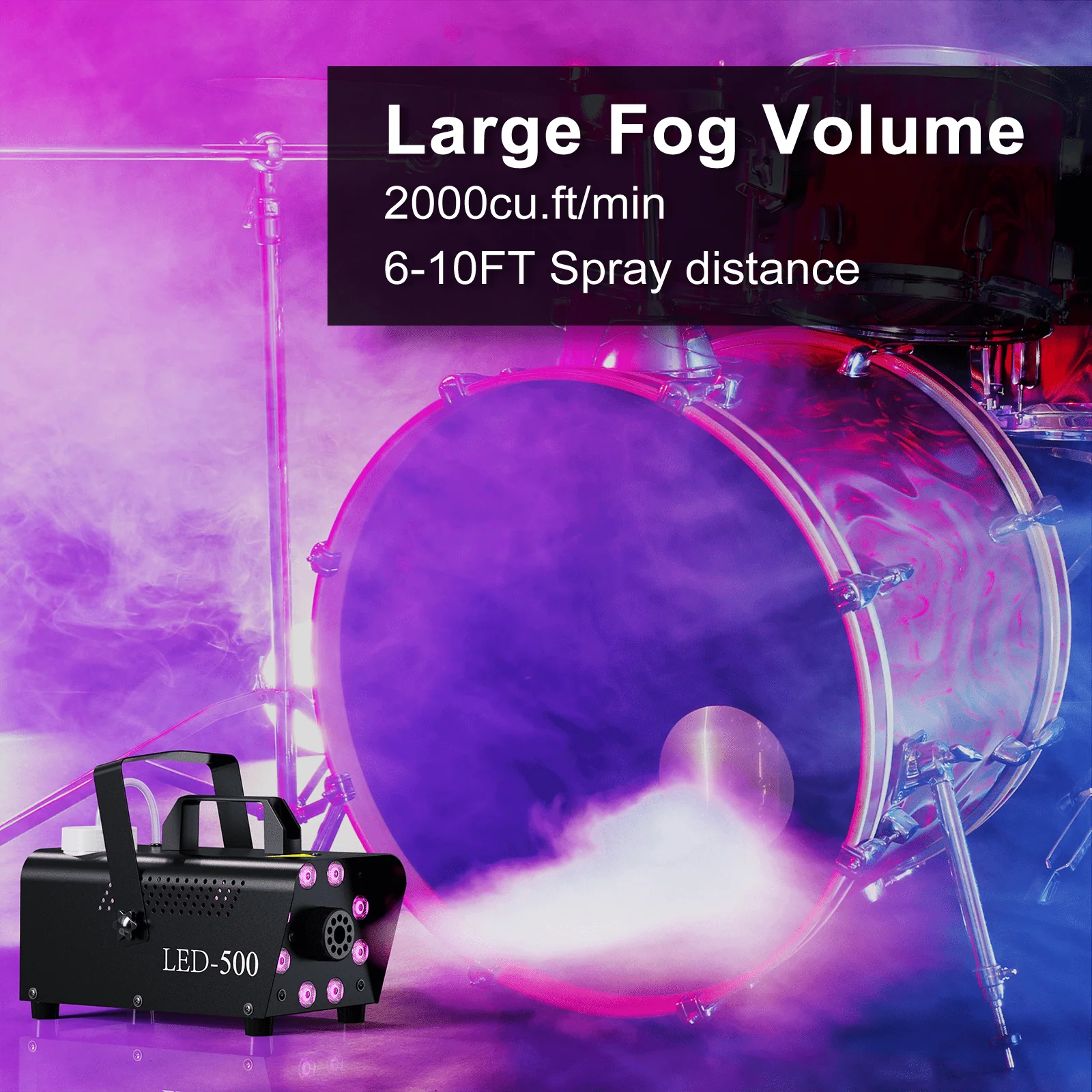 DIGITNOW Halloween Smoke Machine, Remote Controlled, 3 Stage LED Lights - Image 7 DIGITNOW Halloween Smoke Machine, Remote Controlled, 3 Stage LED Lights - Image 7