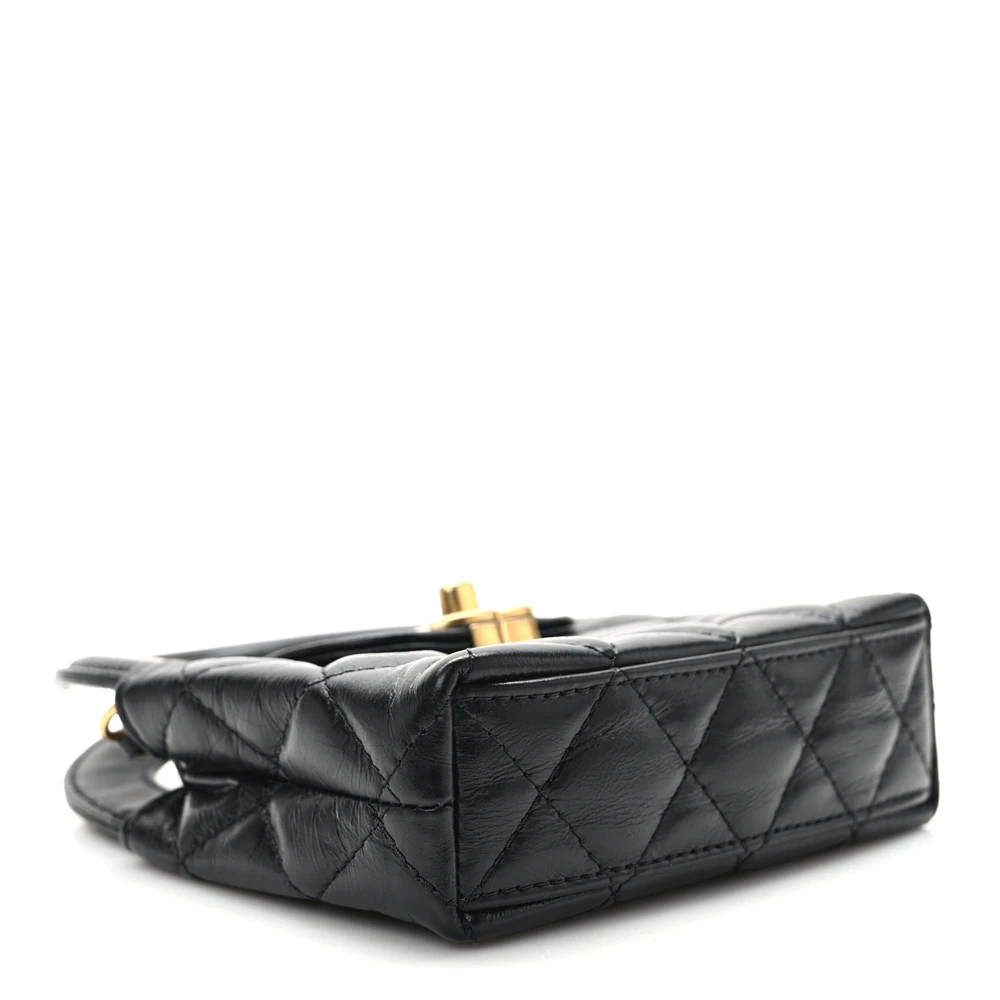 Chanel Black Quilted Calfskin Nano Shopper – Mirror Quality Replica1:1High-quality replica