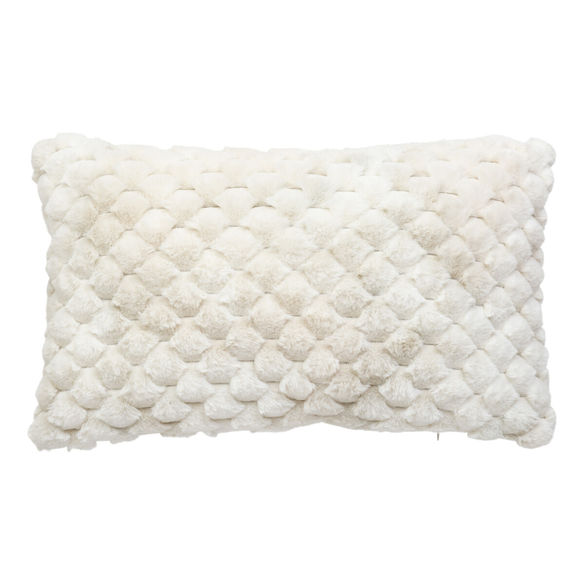 Fur cushion "Adriel" Beige, 38x58 cm