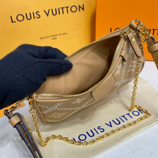 Louis Vuitton Monogram Empreinte Easy Pouch On Strap Arizona Beige1:1High-quality replica