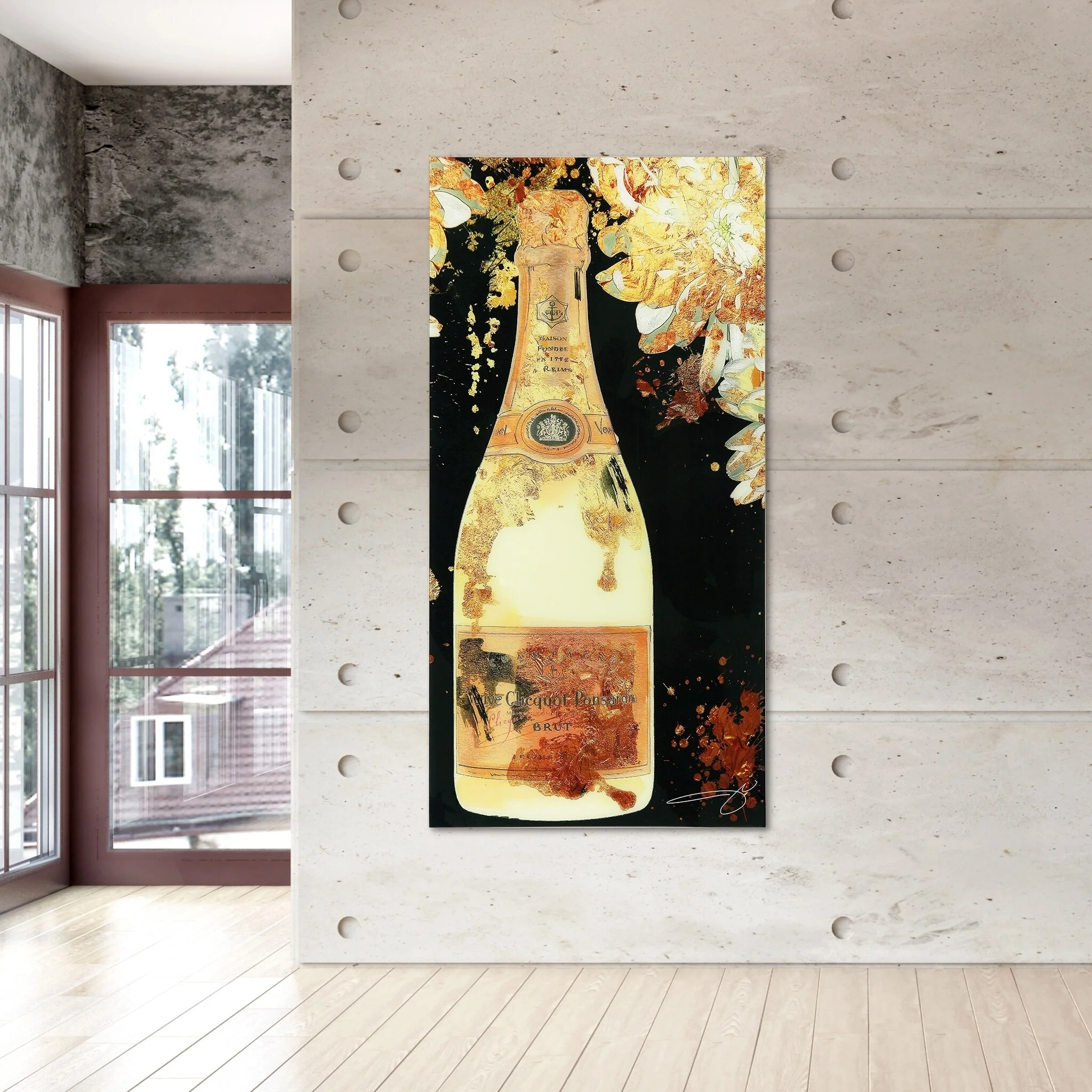 Empire Art Direct Blue Splash Frameless Free Floating Tempered Glass Panel Graphic Wall Art, 72" x 36", Ready to Hang - Image 25