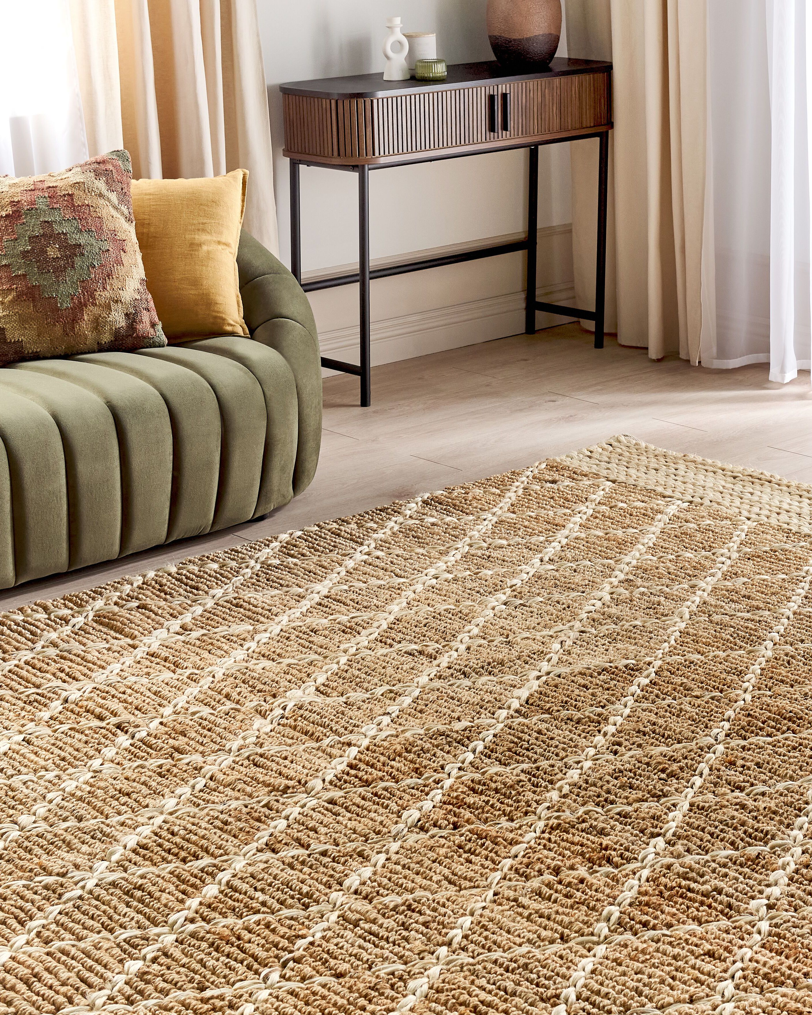 Rug ZORAVA Beige 200 x 300 cm Jute