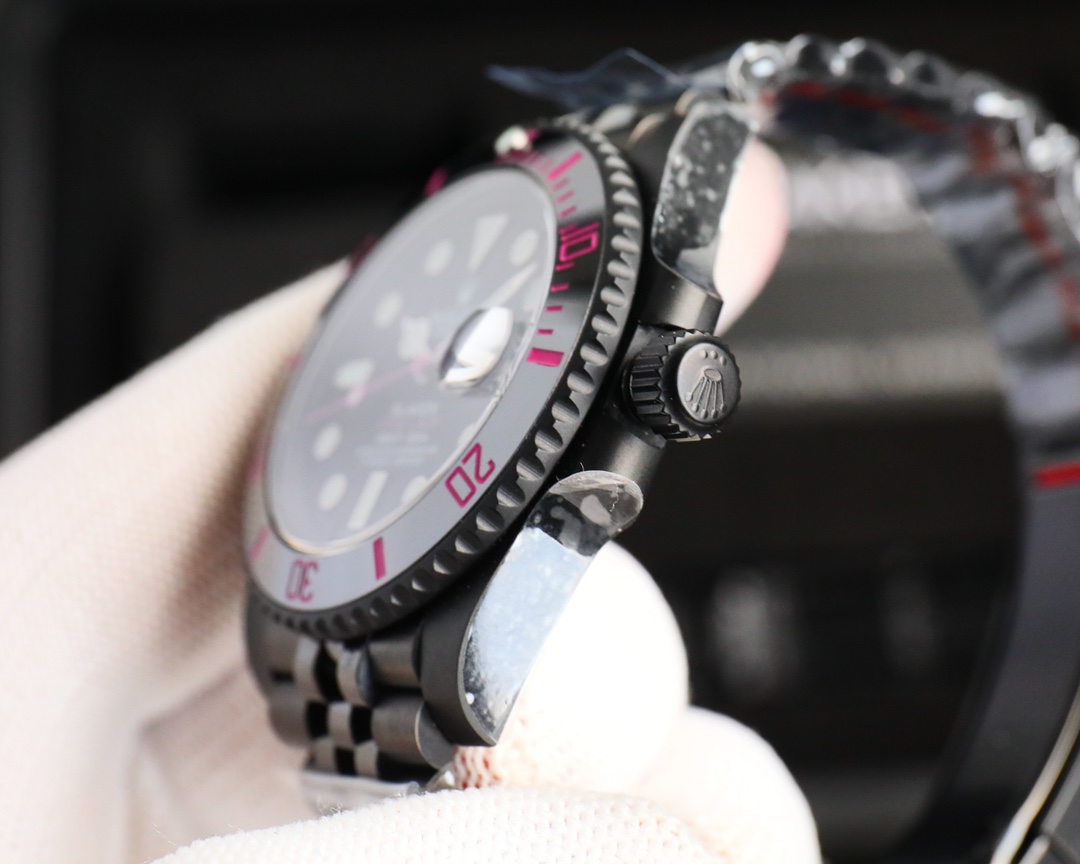 Rolex Dark Legend Submariner - DLC Black Finish - 40MM - Rose Red(1:1 replica) - Top club
