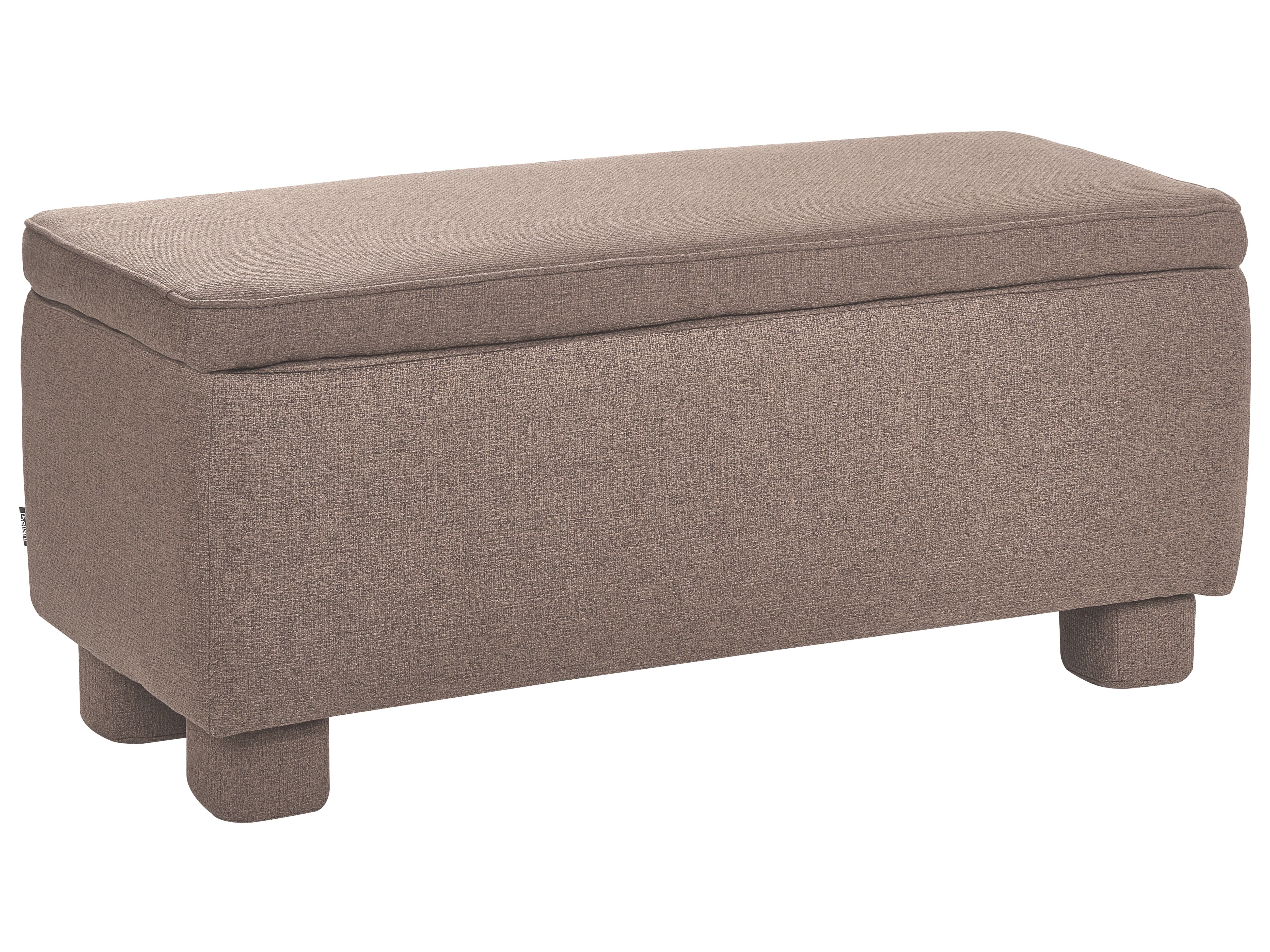 Upholstered Storage Bench ITHACA Fabric Taupe