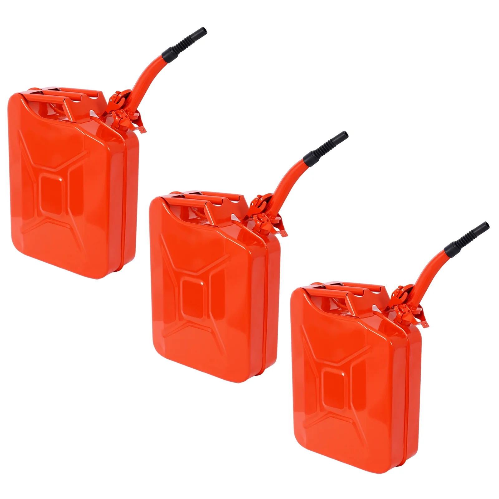 5 Gallon Jerry Fuel Can, 4-Pack Steel Gas Can with Flexible Spout & Leakproof Lock, Portable Fuel Tank for Gasoline, Cars, Trucks, Emergency Kits, Off-Road Equipment - Red - Image 12